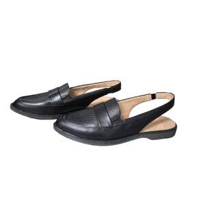 8.5 Naturalizer Soul Yeah Black Slingback Casual Loafers Flats Shoes